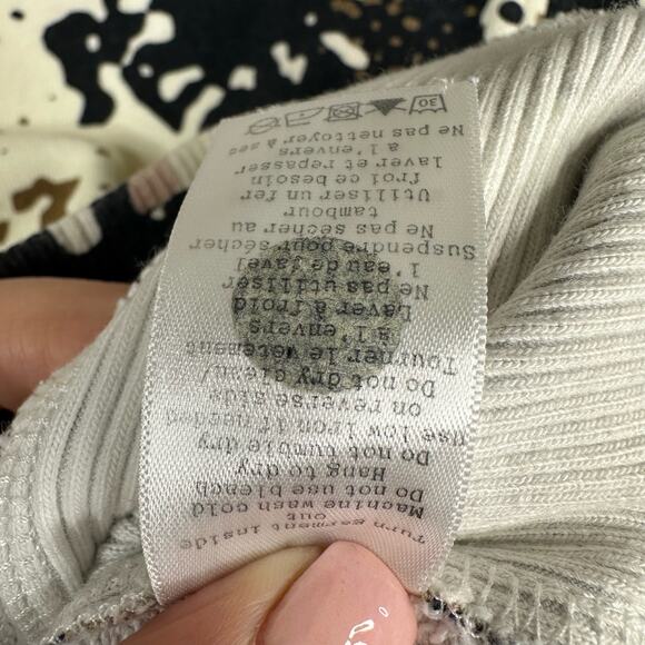 Rag & Bone Womens size Small Pixelated Camo Camouflage Crew Neck Crop Sweatshirt - Picture 9 of 10